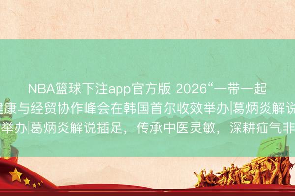 NBA篮球下注app官方版 2026“一带一起”经贸文化雷同会暨中医健康与经贸协作峰会在韩国首尔收效举办|葛炳炎解说插足，传承中医灵敏，深耕疝气非手术诊疗